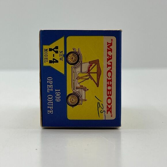 Vintage Lesney Matchbox Of Yesteryear 1909 Opel Coupe No Y-4 - Made in England - Picture 11 of 15